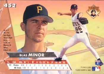 Blas Minor  baseball card collectible - Main Image 2
