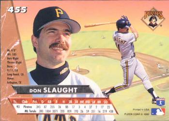 Don Slaught  baseball card collectible - Main Image 2