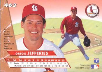 Gregg Jefferies  baseball card collectible - Main Image 2