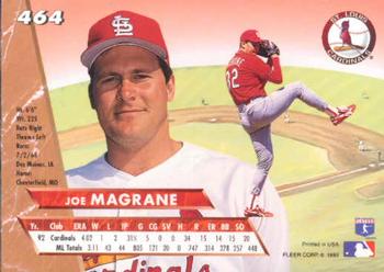 Joe Magrane  baseball card collectible - Main Image 2