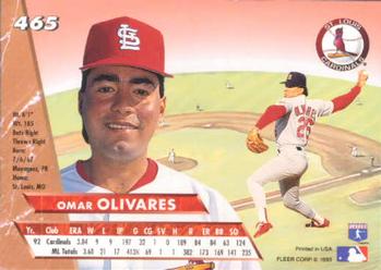 Omar Olivares  baseball card collectible - Main Image 2