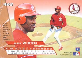 Mark Whiten  baseball card collectible - Main Image 2