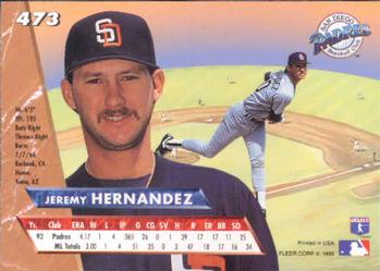 Jeremy Hernandez  baseball card collectible - Main Image 2