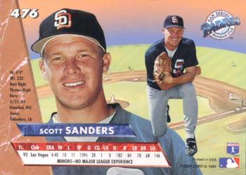 Scott Sanders  baseball card collectible - Main Image 2