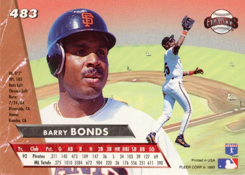 Barry Bonds  baseball card collectible - Main Image 2