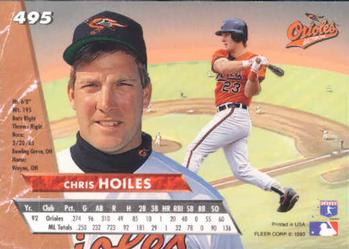 Chris Hoiles  baseball card collectible - Main Image 2