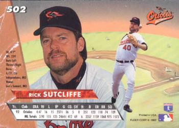 Rick Sutcliffe  baseball card collectible - Main Image 2