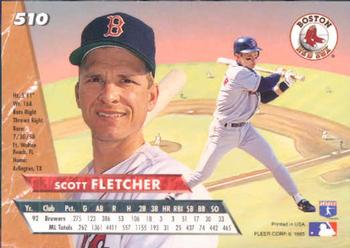 Scott Fletcher  baseball card collectible - Main Image 2