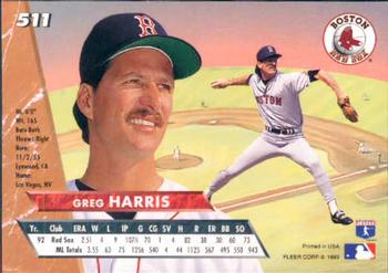 Greg A. Harris  baseball card collectible - Main Image 2