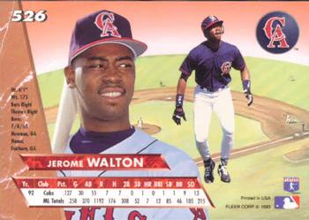 Jerome Walton  baseball card collectible - Main Image 2
