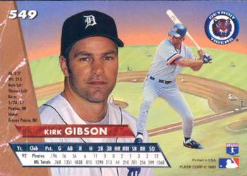 Kirk Gibson  baseball card collectible - Main Image 2