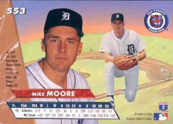 Mike Moore  baseball card collectible - Main Image 2