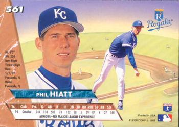Phil Hiatt  baseball card collectible - Main Image 2
