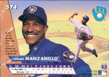 Josias Manzanillo  baseball card collectible - Main Image 2