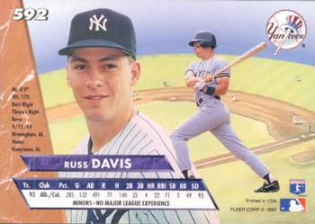 Russ Davis  baseball card collectible - Main Image 2