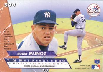 Bobby Munoz  baseball card collectible - Main Image 2