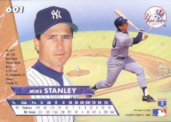 Mike Stanley  baseball card collectible - Main Image 2