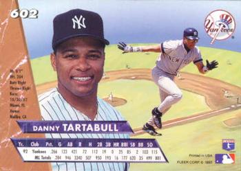 Danny Tartabull  baseball card collectible - Main Image 2