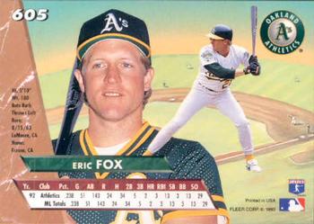 Eric Fox  baseball card collectible - Main Image 2