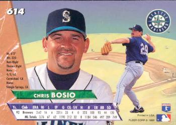Chris Bosio  baseball card collectible - Main Image 2
