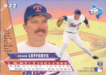 Craig Lefferts  baseball card collectible - Main Image 2