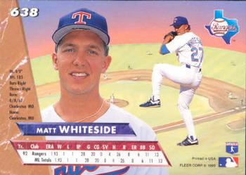 Matt Whiteside  baseball card collectible - Main Image 2