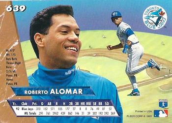 Roberto Alomar  baseball card collectible - Main Image 2