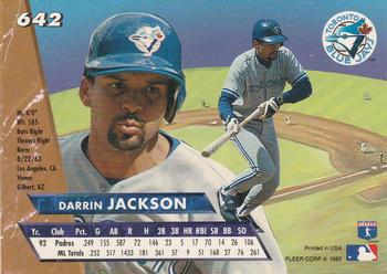 Darrin Jackson  baseball card collectible - Main Image 2
