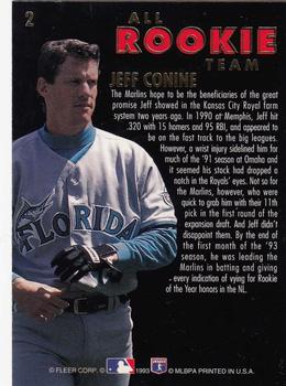 Jeff Conine  baseball card collectible - Main Image 2