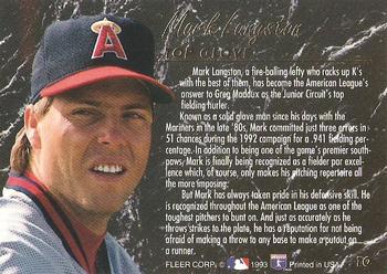 Mark Langston  baseball card collectible - Main Image 2