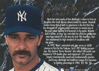 Don Mattingly  baseball card collectible - Main Image 2