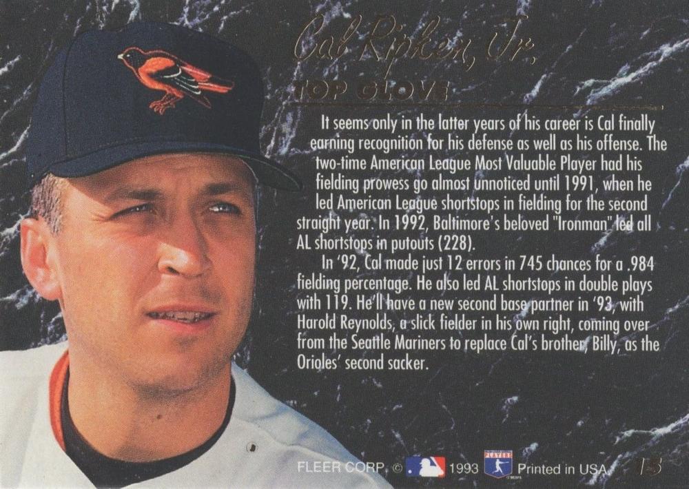 Cal Ripken Jr.  baseball card collectible - Main Image 2