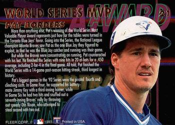Pat Borders  baseball card collectible - Main Image 2