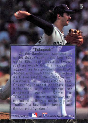 Dennis Eckersley  baseball card collectible - Main Image 2