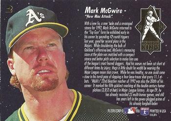 Mark McGwire  baseball card collectible - Main Image 2