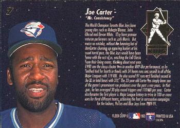 Joe Carter  baseball card collectible - Main Image 2