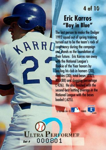 Eric Karros  baseball card collectible - Main Image 2
