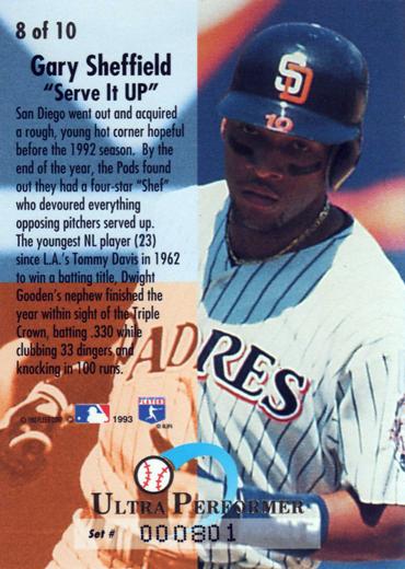 Gary Sheffield  baseball card collectible - Main Image 2