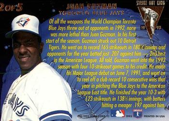 Juan Guzman  baseball card collectible - Main Image 2