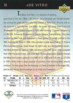 Joe Vitko  baseball card collectible - Main Image 2