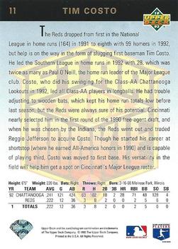 Tim Costo  baseball card collectible - Main Image 2