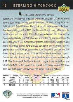 Sterling Hitchcock  baseball card collectible - Main Image 2