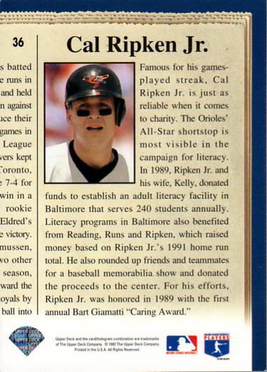 Cal Ripken Jr.  baseball card collectible - Main Image 2