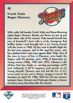 Boston Cy Sox (Frank Viola / Roger Clemens)  baseball card collectible - Main Image 2