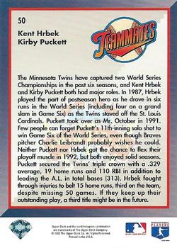 Twin Titles (Kent Hrbek / Kirby Puckett)  baseball card collectible - Main Image 2