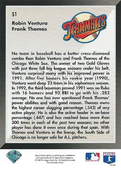 Southside Sluggers (Frank Thomas / Robin Ventura)  baseball card collectible - Main Image 2