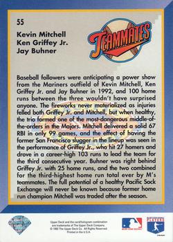 Pacific Sock Exchange (Ken Griffey Jr. / Jay Buhner / Kevin Mitchell)  baseball card collectible - Main Image 2
