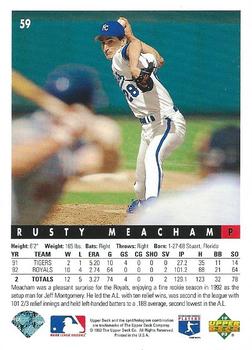 Rusty Meacham  baseball card collectible - Main Image 2