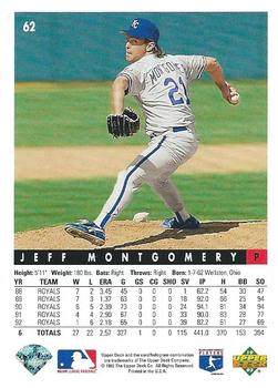 Jeff Montgomery  baseball card collectible - Main Image 2