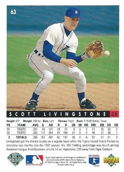 Scott Livingstone  baseball card collectible - Main Image 2